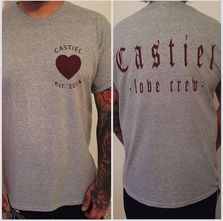 Castiel – Love Crew T-Shirt, grey